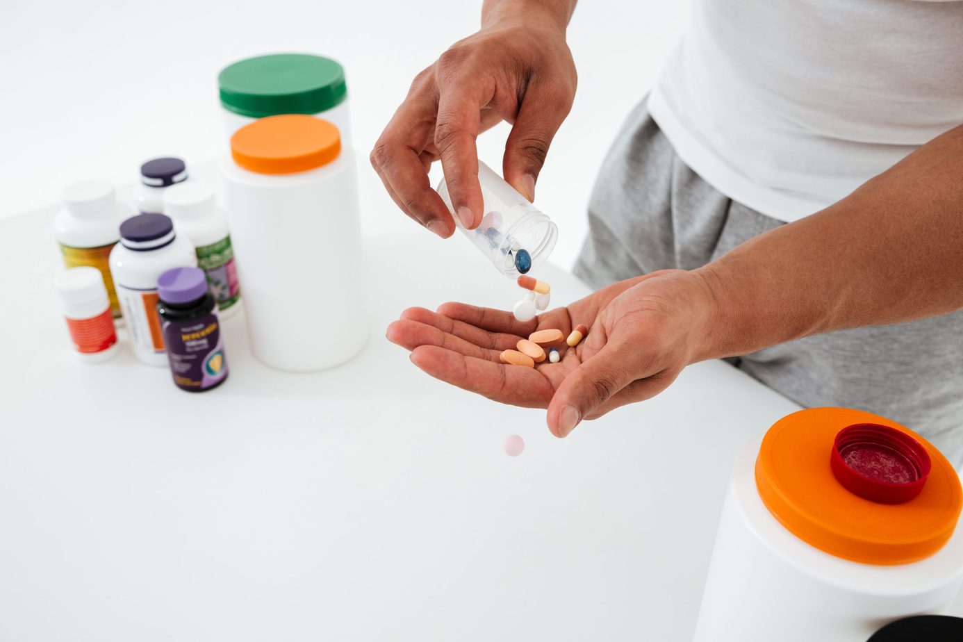 How does ibuprofen affect muscle and strength?